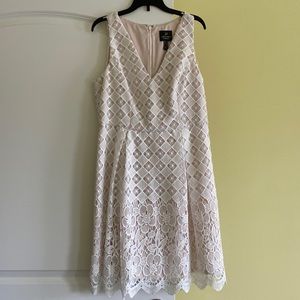 BHLDN Adrianna Papell lace mini dress Size 10p